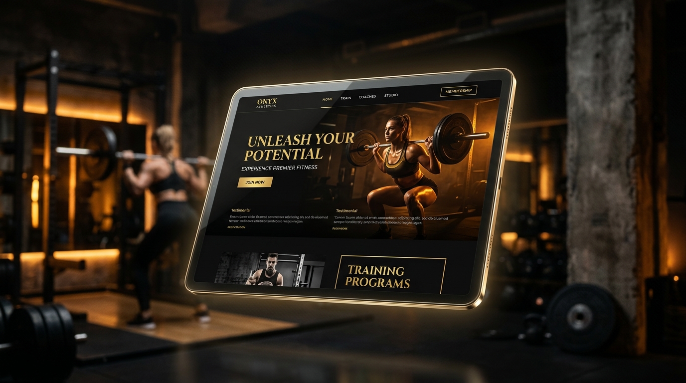 Dinz Gym Conditioning Website Preview