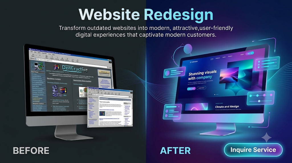 Website Redesign Before and After Showcase
